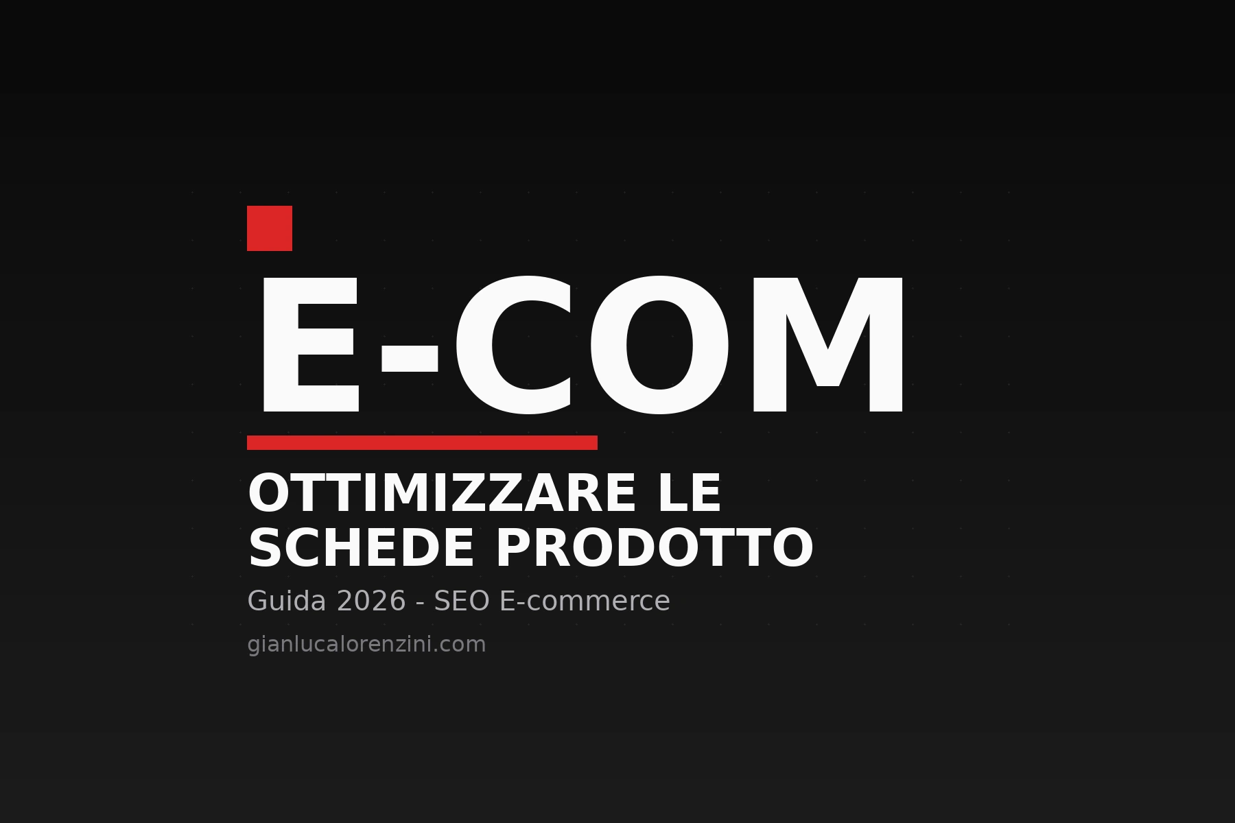 SEO per schede prodotto e-commerce nel 2026