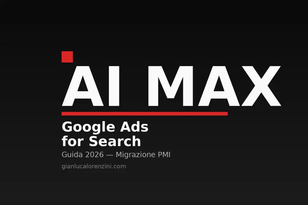 Google AI Max for Search: guida 2026 alla migrazione delle campagne Google Ads per le PMI italiane