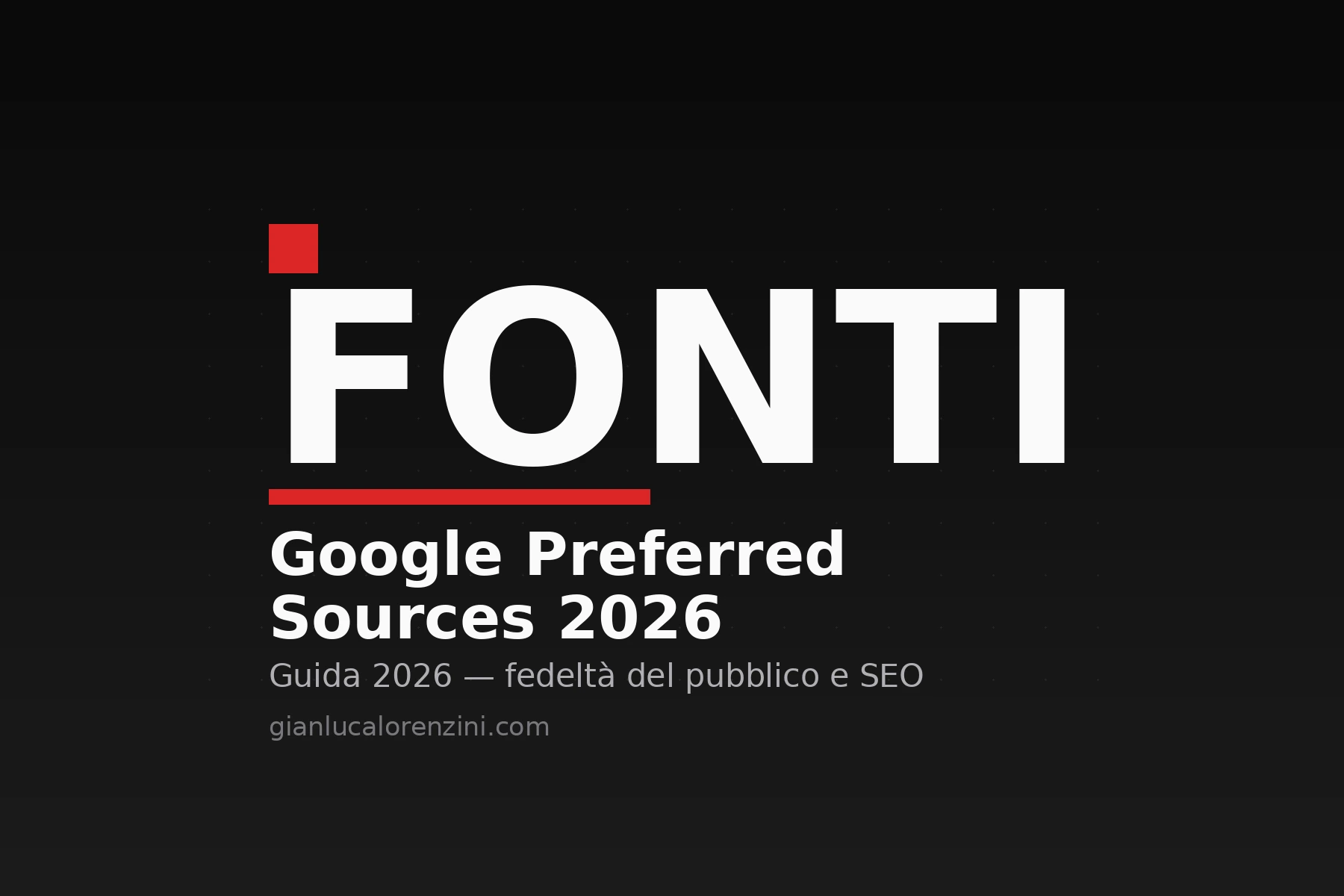 Banner Google Preferred Sources: come diventare una fonte preferita nel 2026