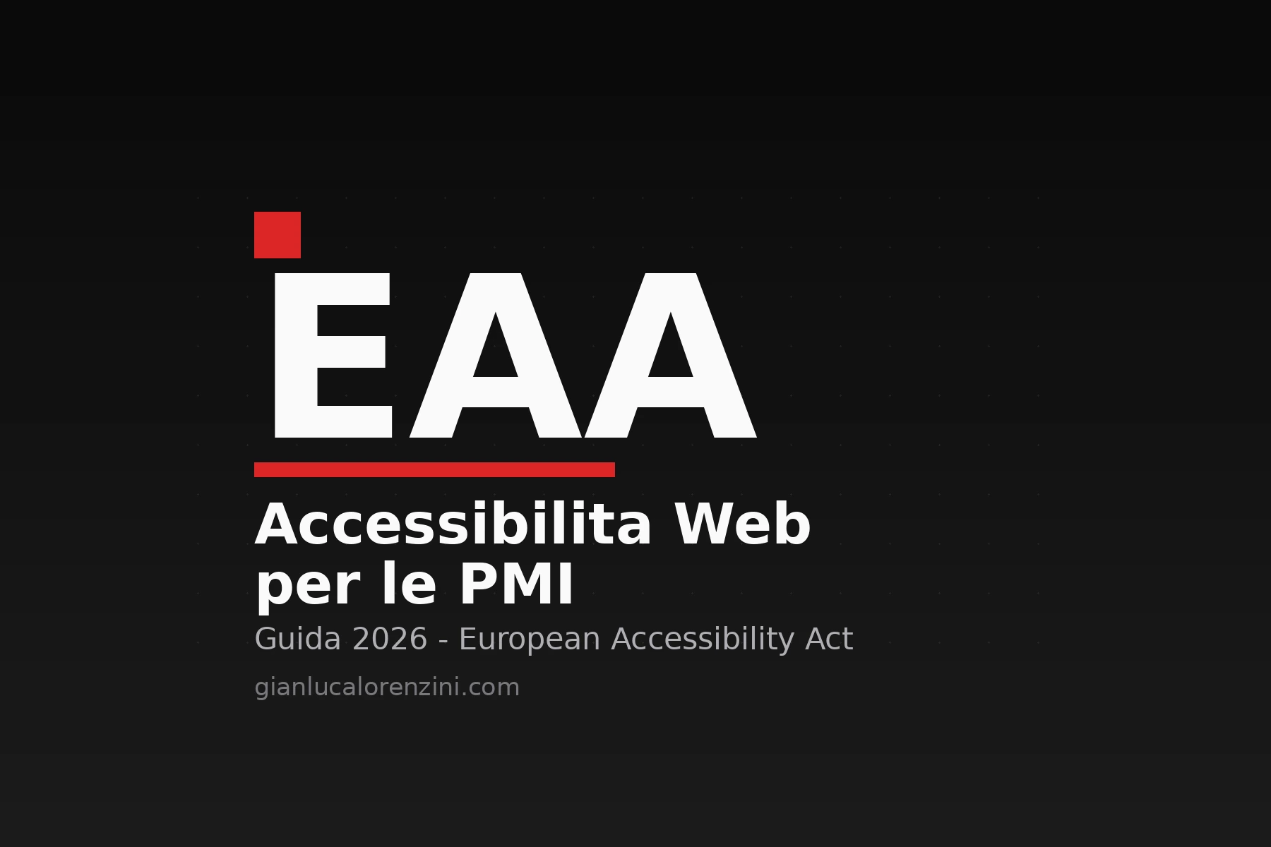 Guida European Accessibility Act e accessibilita web per le PMI nel 2026