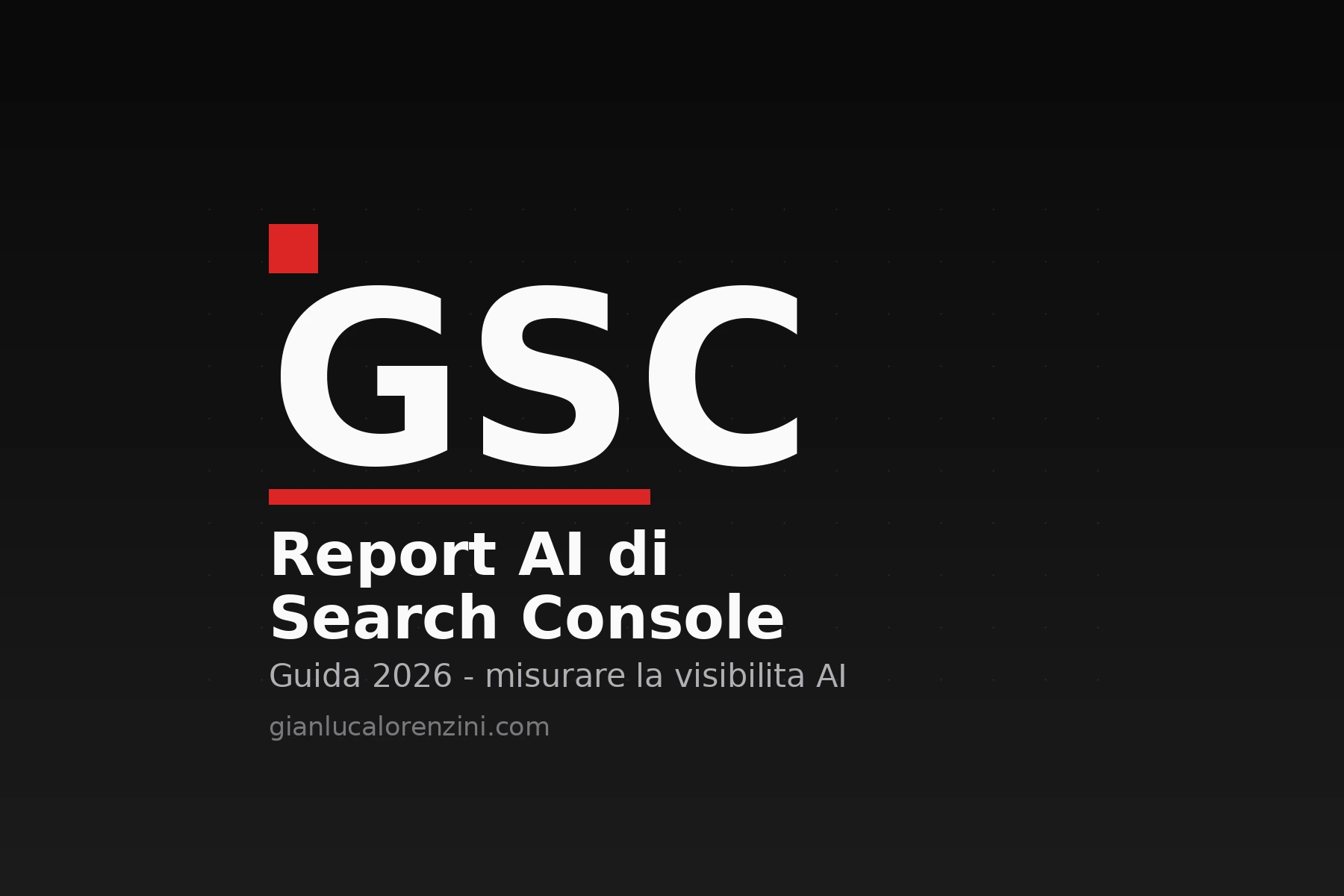 Report AI di Search Console: misurare la visibilita in AI Overviews e AI Mode