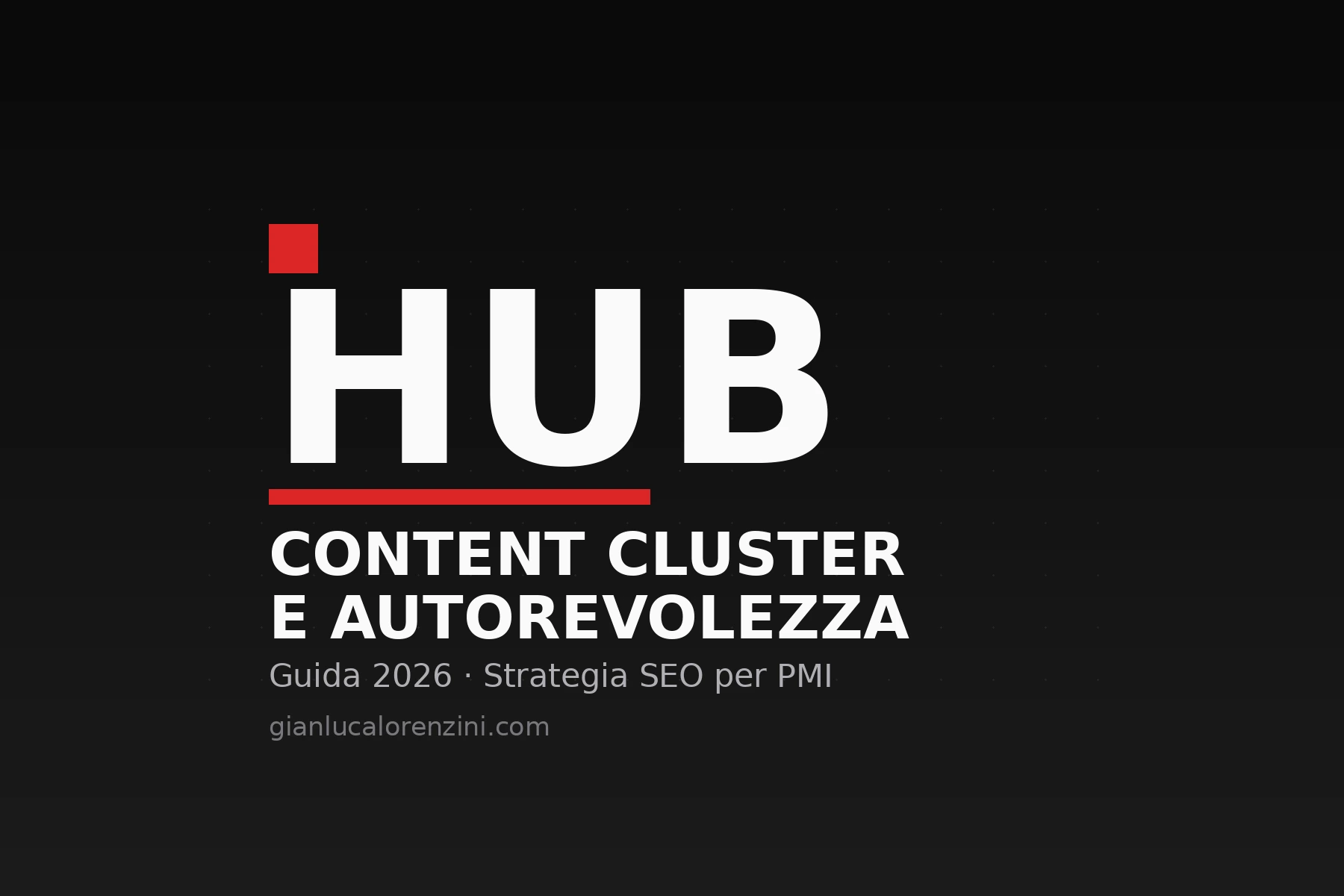 Content cluster e autorevolezza tematica: guida 2026 per PMI italiane