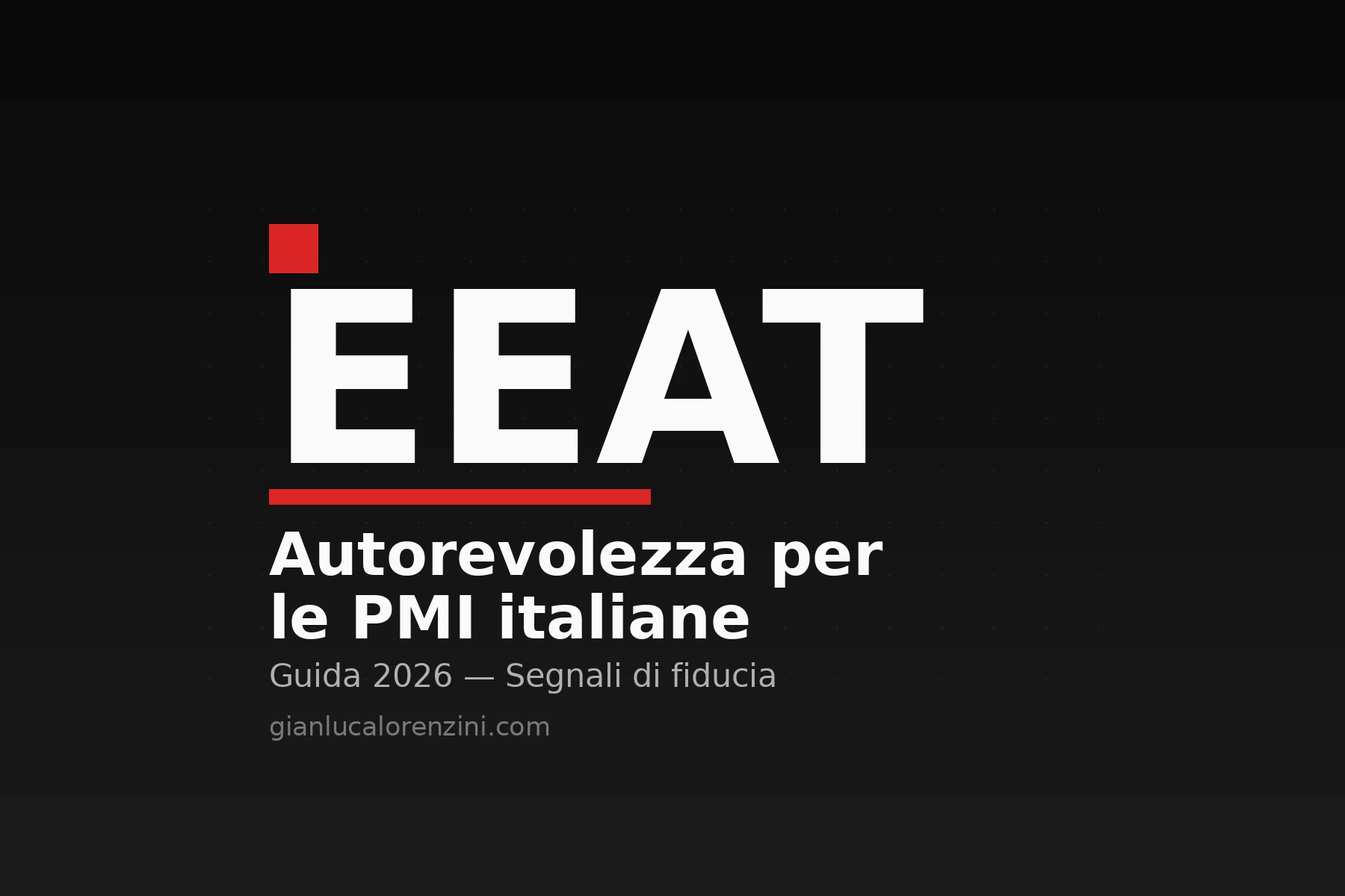 E-E-A-T per PMI: segnali di esperienza, competenza e fiducia per Google e AI
