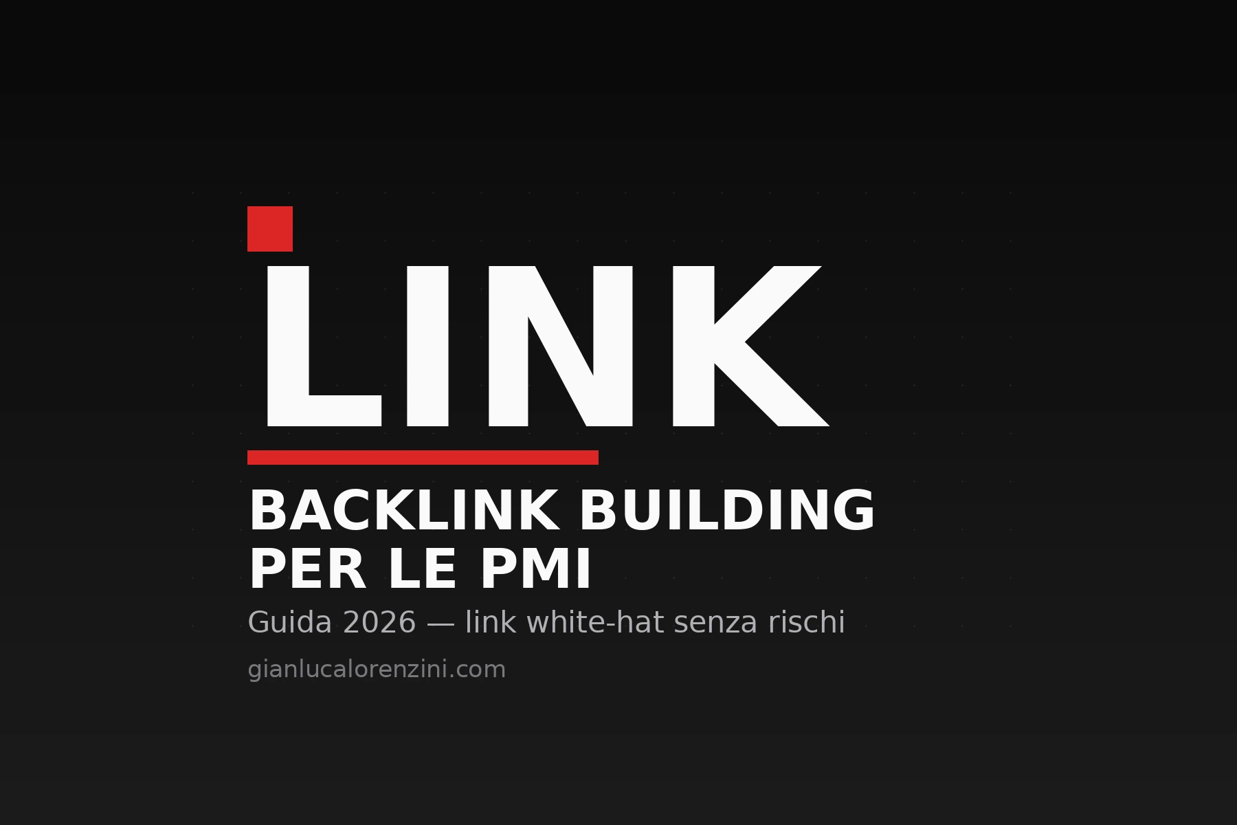 Copertina della guida al backlink building per PMI italiane