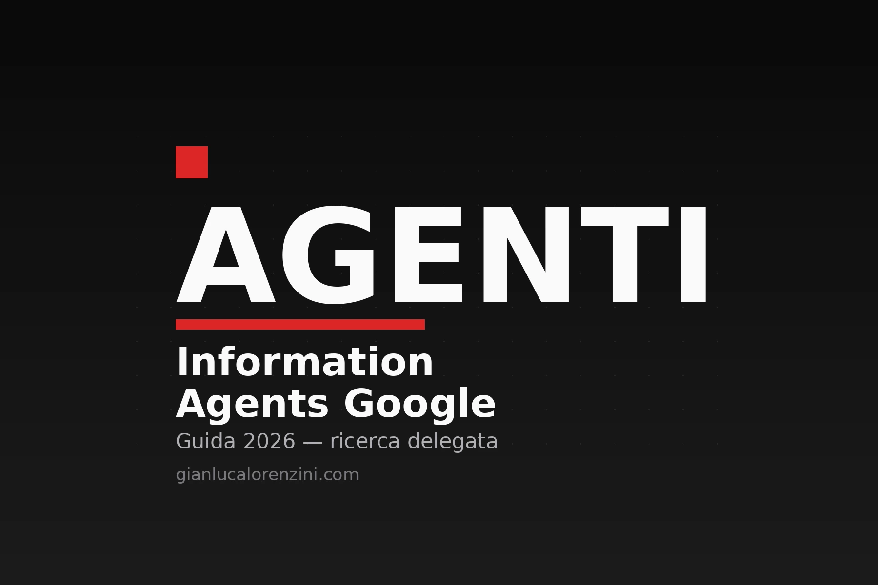 Information agents di Google: guida 2026 per PMI sulla ricerca delegata