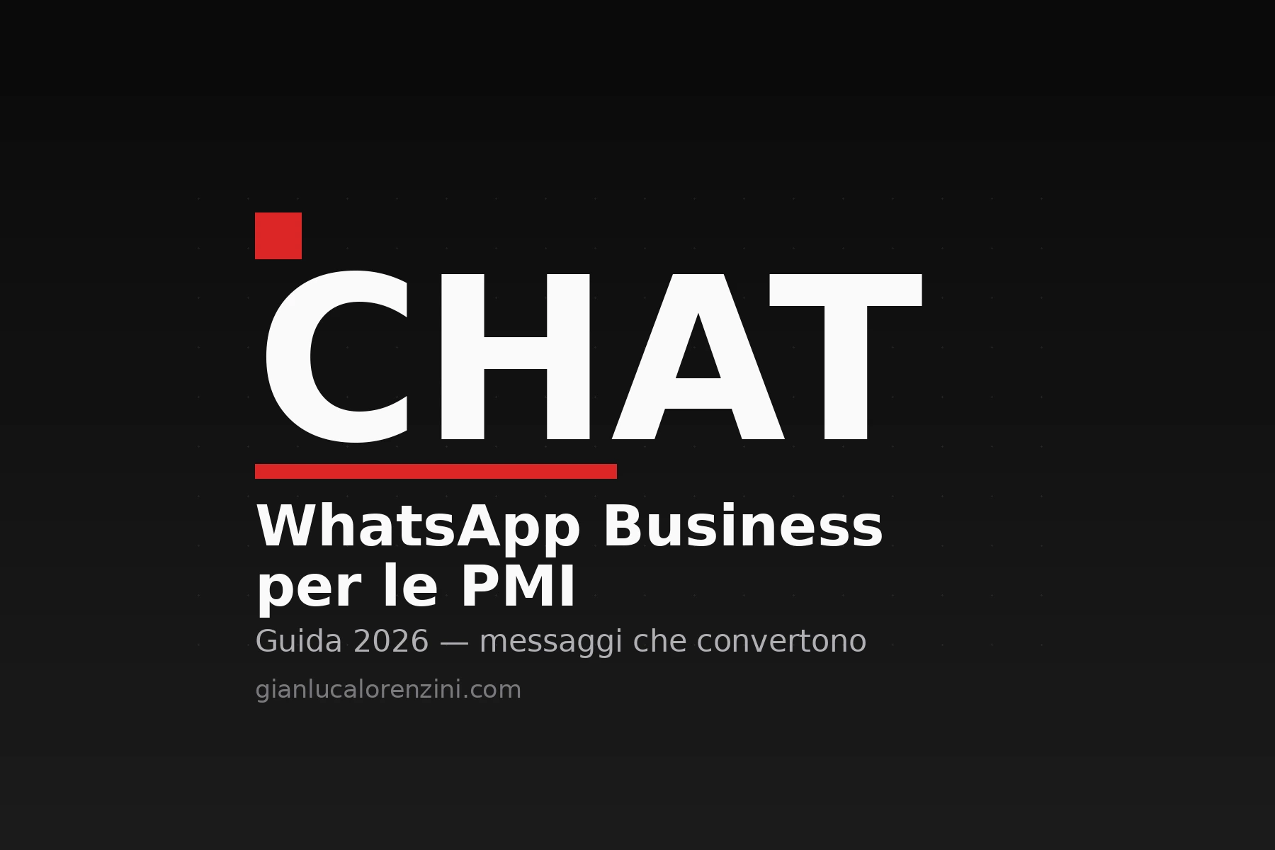 Banner guida WhatsApp Business marketing per PMI italiane 2026